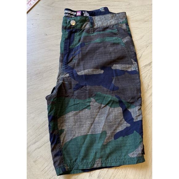 Quiksilver Amphibian Camo Shorts Men’s Size 29 Hybrid Board Surf Swim Trunks - Picture 2 of 9